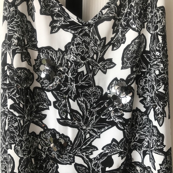 Express floral tank top with sequins - Picture 3 of 4